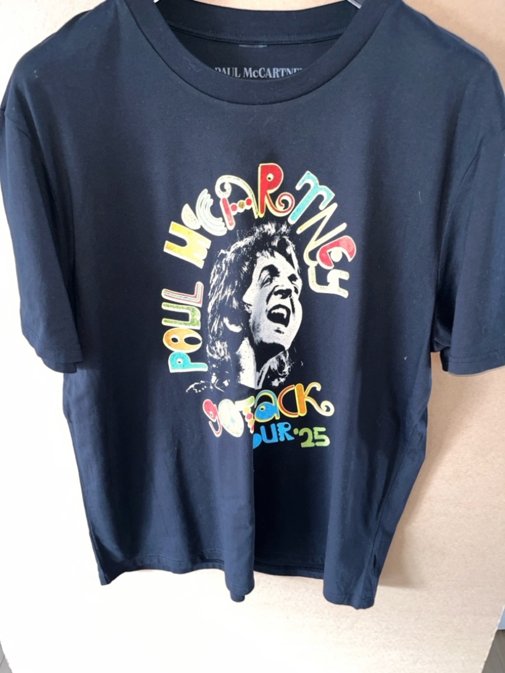 Paul McCartney Got Back Tour 2025 T-Shirt Sz XL Rock Band Tee Two Sided Mint